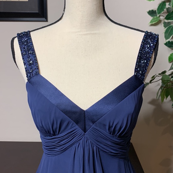 David’s Bridal Beautiful Blue Dress Size 2 NWT - Picture 2 of 7